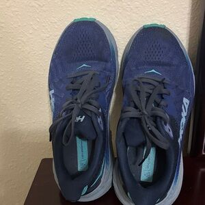 Hoka Women's Navy and Teal Athletic Shoes